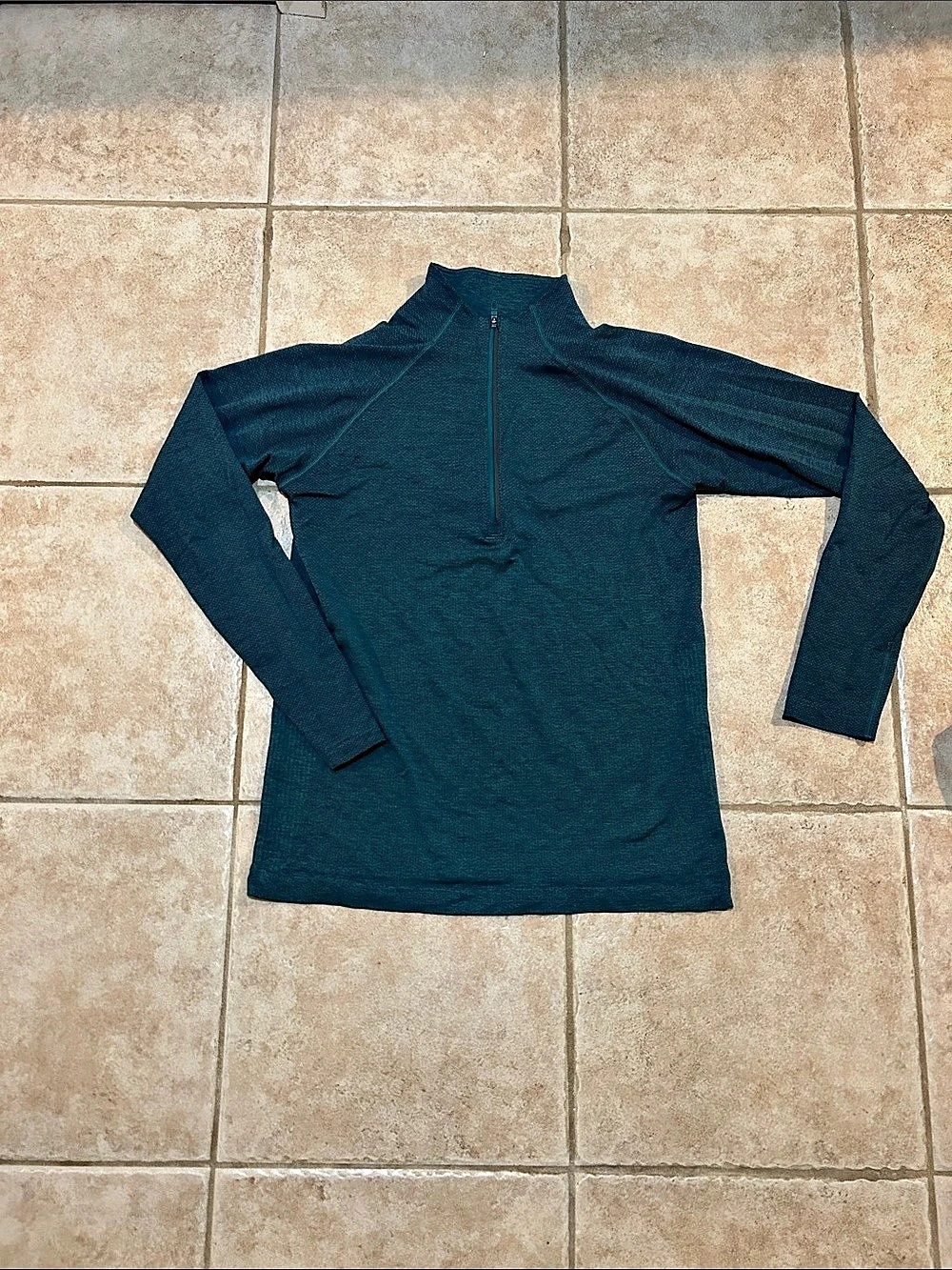 lululemon Blue Long Sleeve Half-Zip Top Size XS